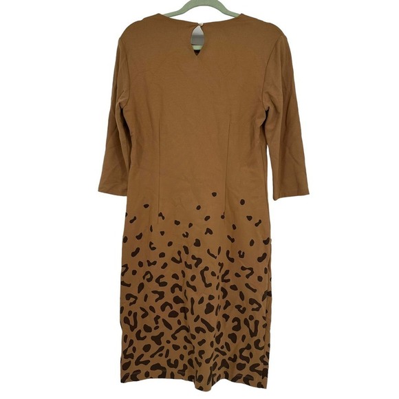 JMclaughlin Animal Print Shift Career Dress Size Medium - Picture 2 of 6